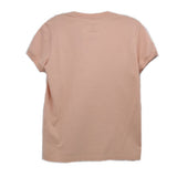 COACH graphic T-shirt, peach, plain back with crew neck