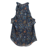 VERONICA BEARD PRINT TOPS NAVY S | 6