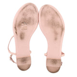 CHANEL QUILTED LEATHER SANDALS NUDE 40.5 EU | 10 US