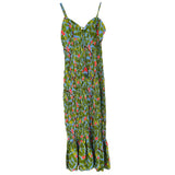 FARM RIO PRINT DRESSES BLUE/GREEN XS