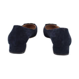 TORY BURCH GIGI SUEDE PUMP FLATS NAVY 8 US