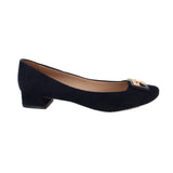 TORY BURCH GIGI SUEDE PUMP FLATS NAVY 8 US