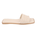 DOLCE VITA FLAT SANDALS CREAM 8.5 US