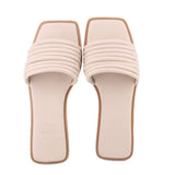 DOLCE VITA FLAT SANDALS CREAM 8.5 US