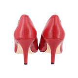 CALVIN KLEIN LEATHER HEELS RED 8 US