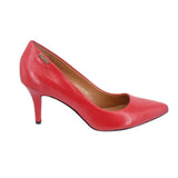 CALVIN KLEIN LEATHER HEELS RED 8 US