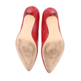 CALVIN KLEIN LEATHER HEELS RED 8 US