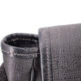 GUCCI messenger crossbody bag close-up of fabric strap attachment and stitching