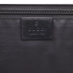 GUCCI messenger crossbody bag interior label near zipper closure