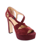MICHAEL KORS SUEDE HEELS MAROON 8 US