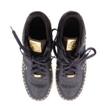 NIKE STUDDED AIR FORCE 1 SNEAKERS BLACK 8.5 US