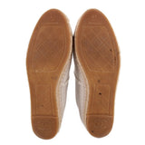 CHANEL ESPADRILLES FLATS CREAM/BLACK 41 EU | 10 US