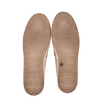 Cream CHANEL espadrille flat soles, textured outsole with patterned grip