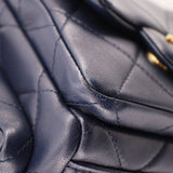 CHANEL TRENDY LARGE SHOULDER BAGS NAVY