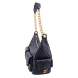 CHANEL TRENDY LARGE SHOULDER BAGS NAVY