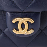 CHANEL TRENDY LARGE SHOULDER BAGS NAVY