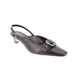 MICHAEL KORS LEATHER HEELS BLACK 8 US