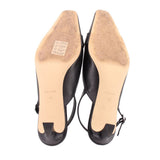 MICHAEL KORS LEATHER HEELS BLACK 8 US
