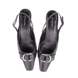 MICHAEL KORS LEATHER HEELS BLACK 8 US