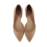 MARC FISHER LEATHER FLATS NUDE 6.5 US