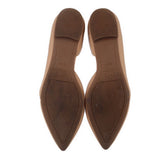 MARC FISHER LEATHER FLATS NUDE 6.5 US