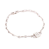 TIFFANY & CO STERLING SILVER SMALL DOUBLE LOCK BRACELETS