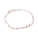TIFFANY & CO STERLING SILVER SMALL DOUBLE LOCK BRACELETS