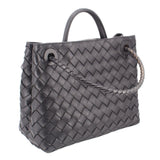 BOTTEGA ANDIAMO TOP HANDLE CROSSBODYS BLACK