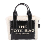 MARC JACOBS THE MINI CRINKLE SHEARLING TOTES BLACK