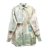ACNE STUDIOS PRINT TOPS GREEN XS