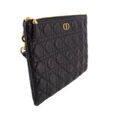 DIOR LARGE CARO CLUTCHES BLACK