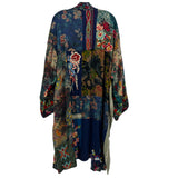 JOHNNY WAS EMBROIDERED CARDIGANS BLUE L