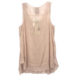 JOHNNY WAS EYELET TOPS BLUSH L