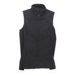 LULULEMON black zip-front activewear vest with hood and speckled detailing