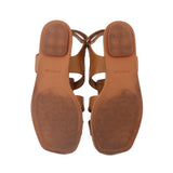 VINCE FLAT SANDALS BROWN 8 US