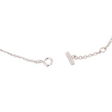 White gold bracelet clasp with round closure ring and side bar detail