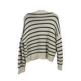 ALEX MILL STRIPED SWEATERS WHITE M