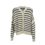 ALEX MILL STRIPED SWEATERS WHITE M