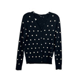 THEORY POLKA DOT CARDIGANS BLACK M