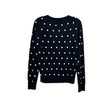 THEORY POLKA DOT CARDIGANS BLACK M