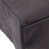 Re Edition Chain Tote: black quilted fabric edge with stitched trim