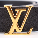 LOUIS VUITTON INITIALES REVERSE BELTS BLACK 85 | 34 | S