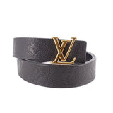 LOUIS VUITTON INITIALES REVERSE BELTS BLACK 85 | 34 | S