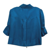 CINQ A SEPT CROPPED JACKETS TEAL XS