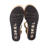 SOREL PLATFORM SANDALS BLACK 9 US