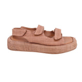 LOEFFLER RANDALL PLATFORM SANDALS BROWN 7.5 US