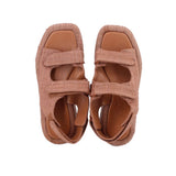 LOEFFLER RANDALL PLATFORM SANDALS BROWN 7.5 US