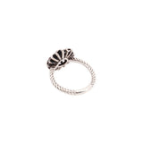 DAVID YURMAN STERLING SILVER DIAMOND STARBURST RINGS 6.25