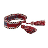 DIOR FRIENDSHIP BRACELETS RED/BLUE