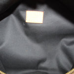 Bumbag interior lining with rectangular label patch